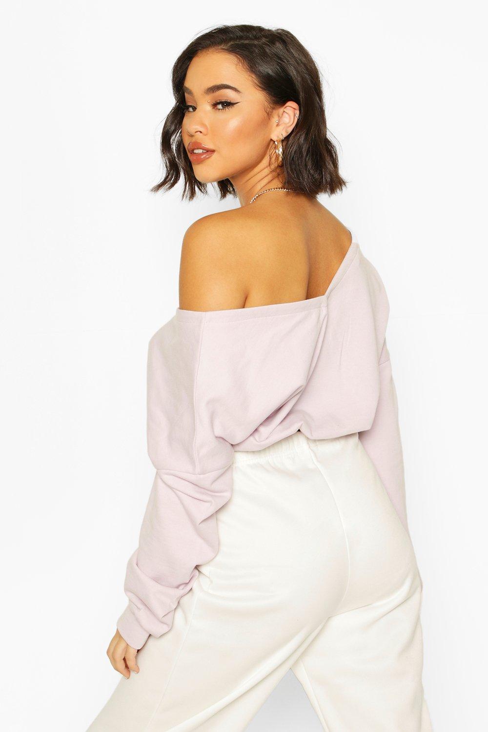 off shoulder sweat