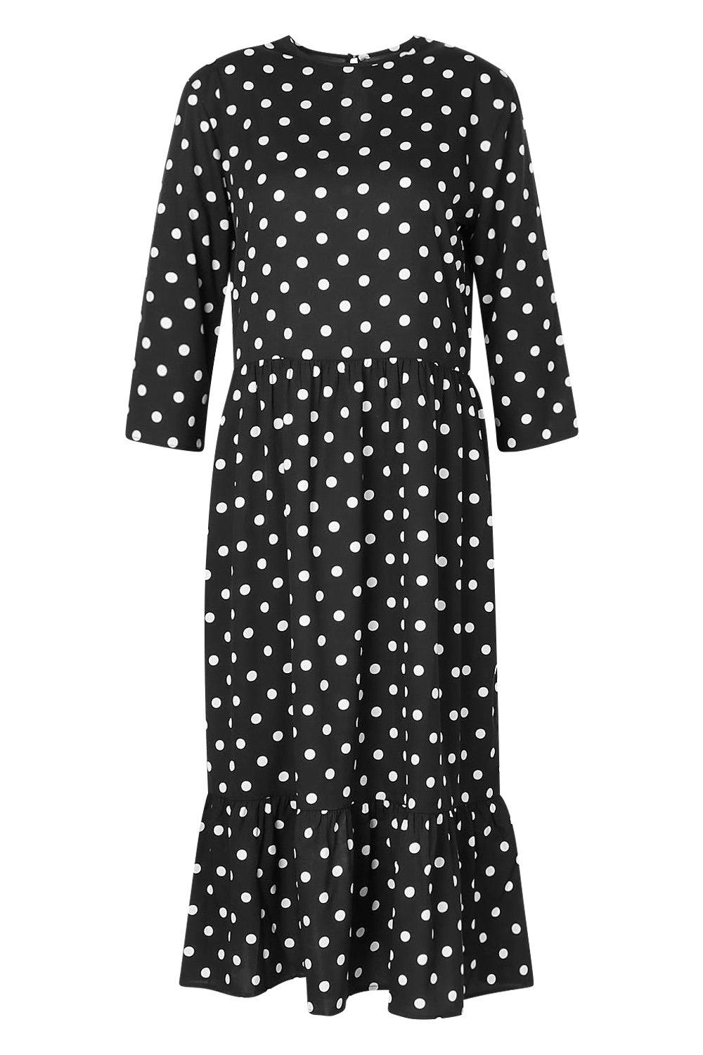 oversized polka dot dress