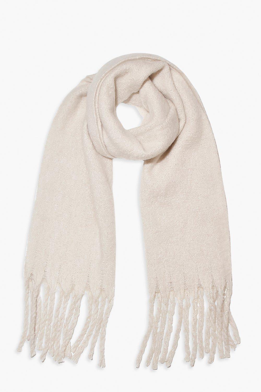 Oversized on sale white scarf