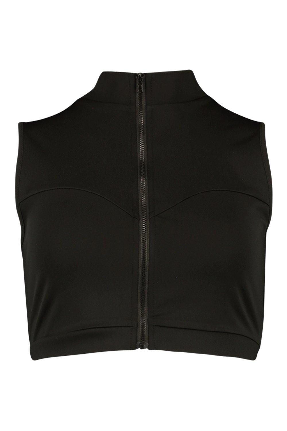 zip up gym top