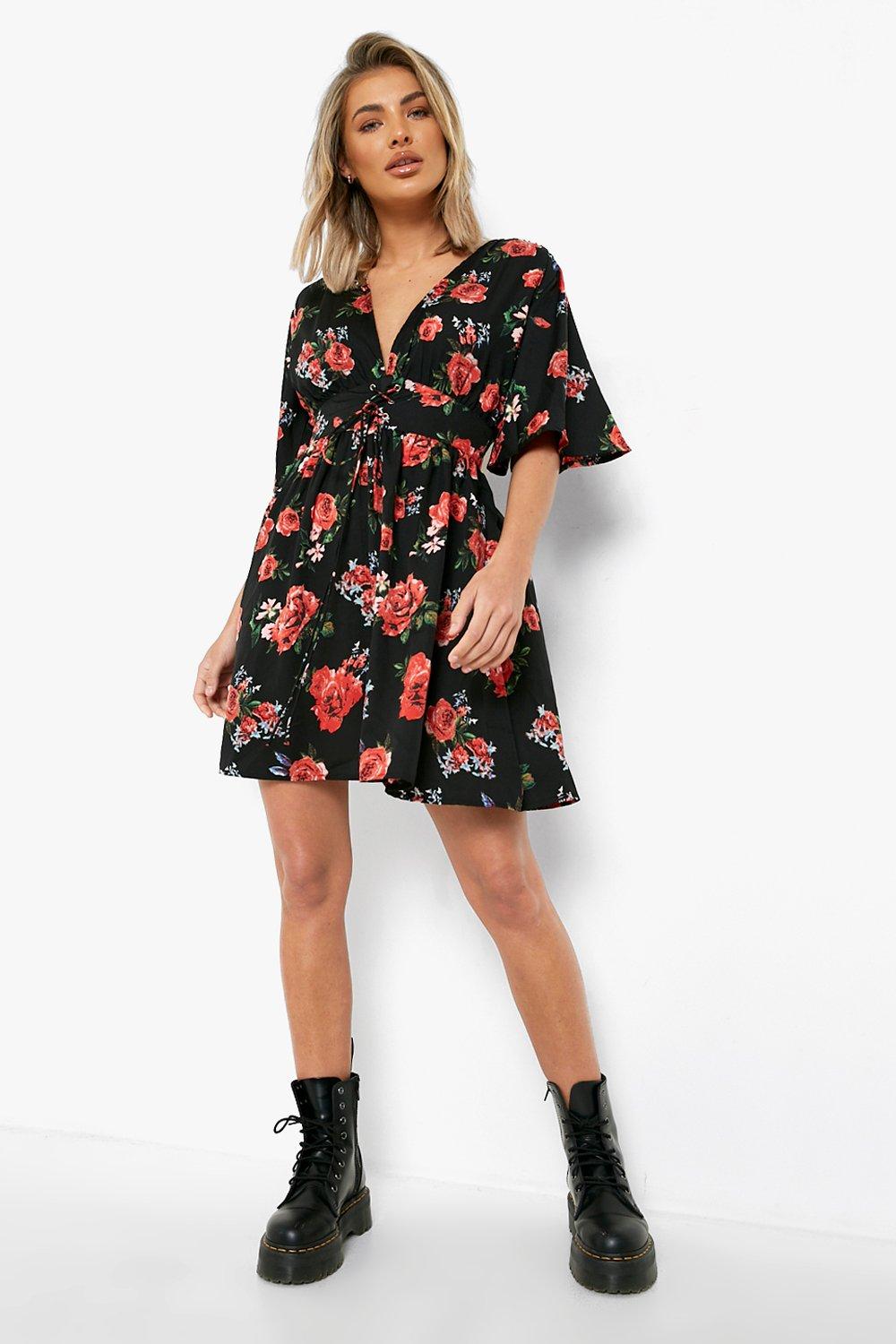 Rose shop skater dress