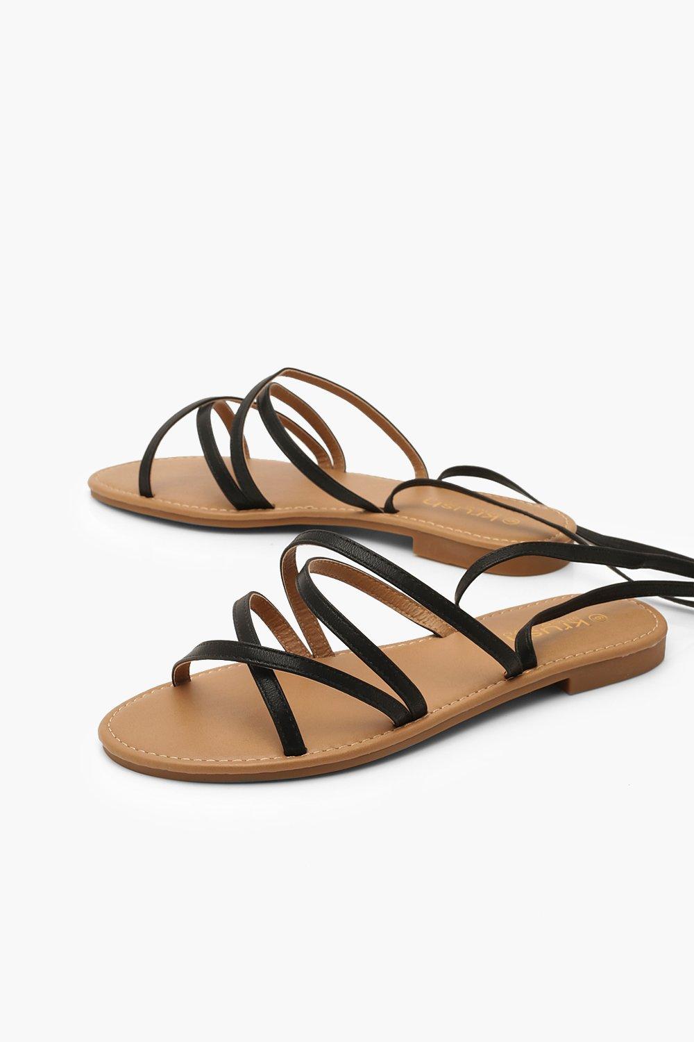 Tie ankle online sandals