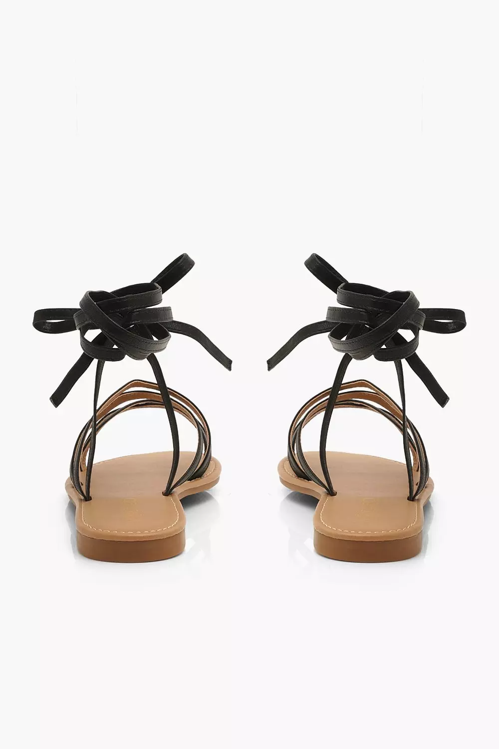 Tie ankle 2025 flat sandals