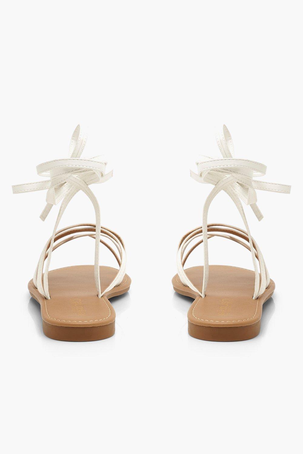 sandales plates bride cheville