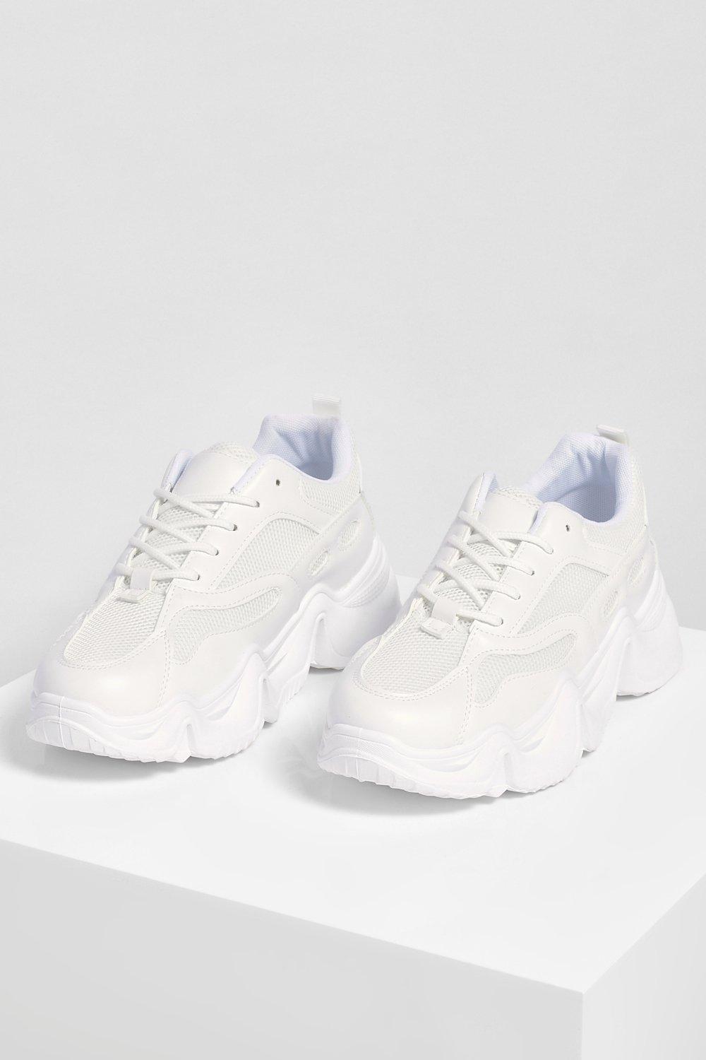 Chunky platform lace deals up trainers