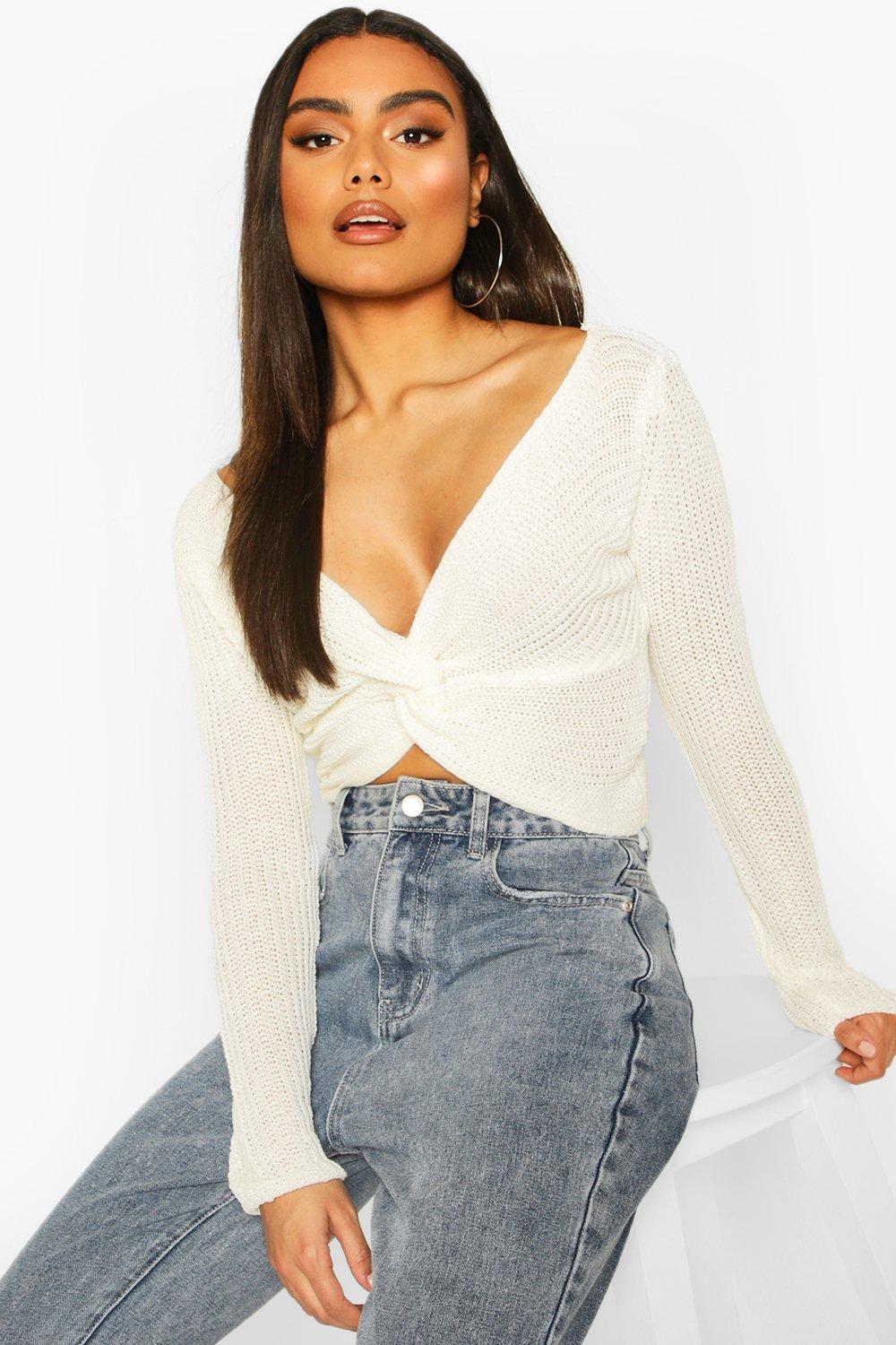 Denim jumper best sale with off shoulder