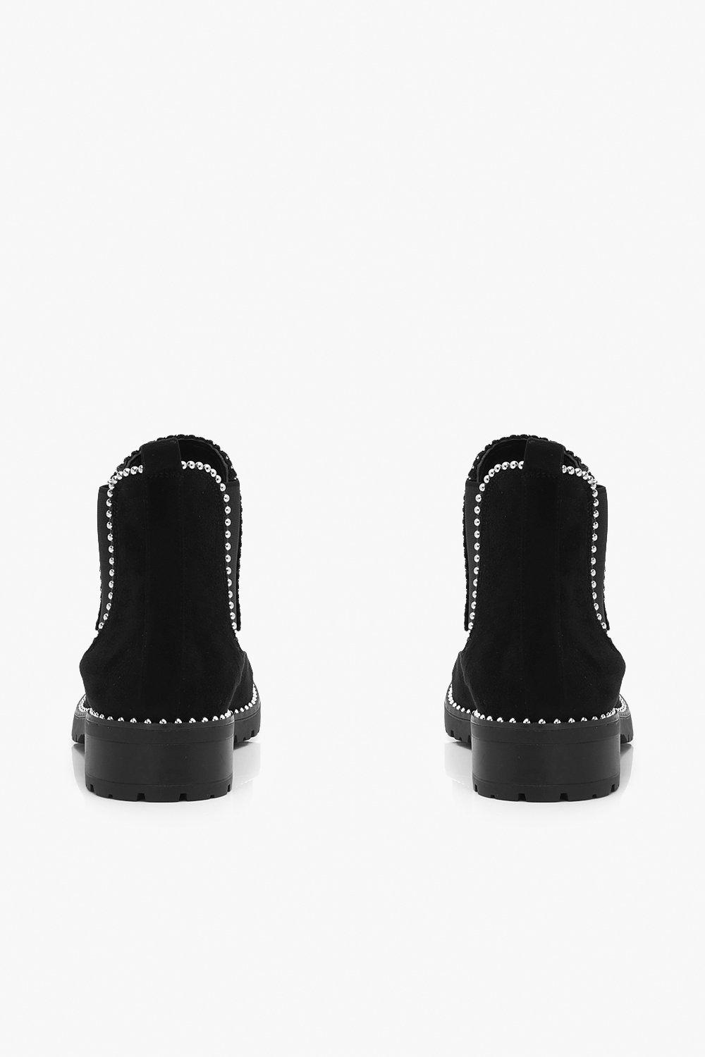 Stud Trim Chelsea Boots