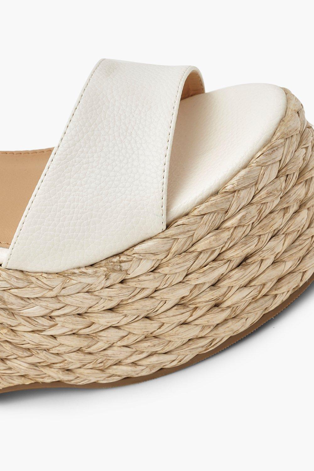 Scarpe a zeppa con tacco alto e plateau in 2 parti