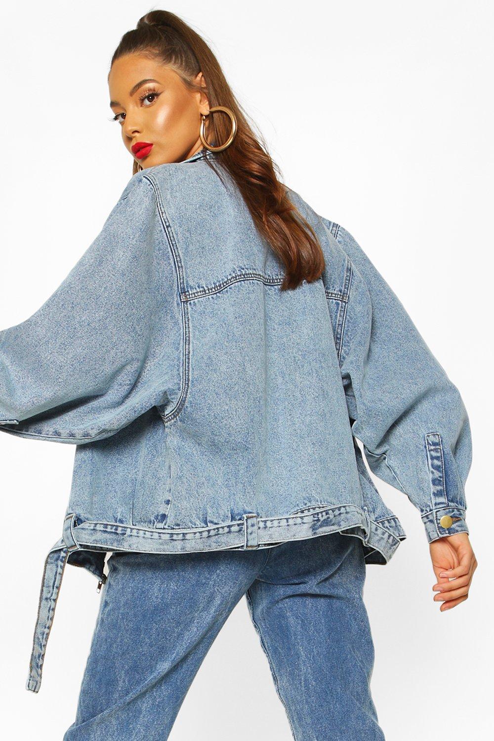 80s style denim jacket