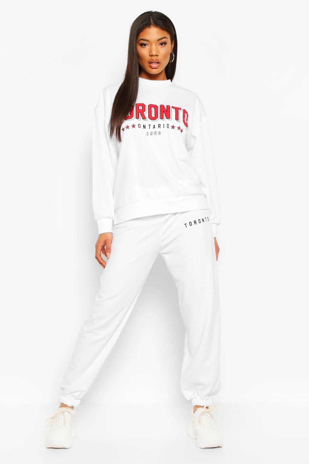 boohoo white tracksuit