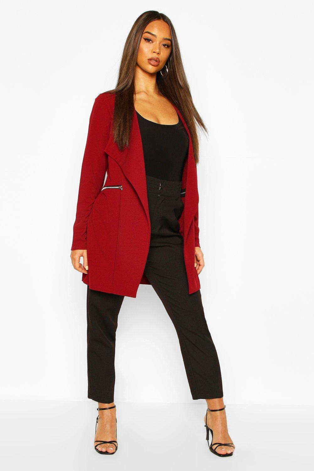 long waterfall blazer