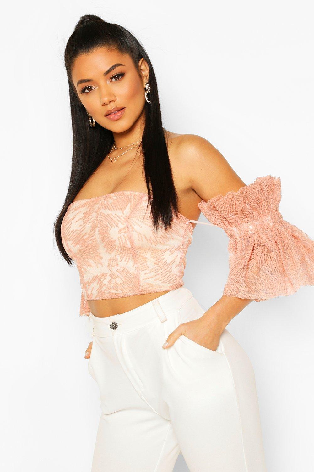 boohoo off the shoulder top