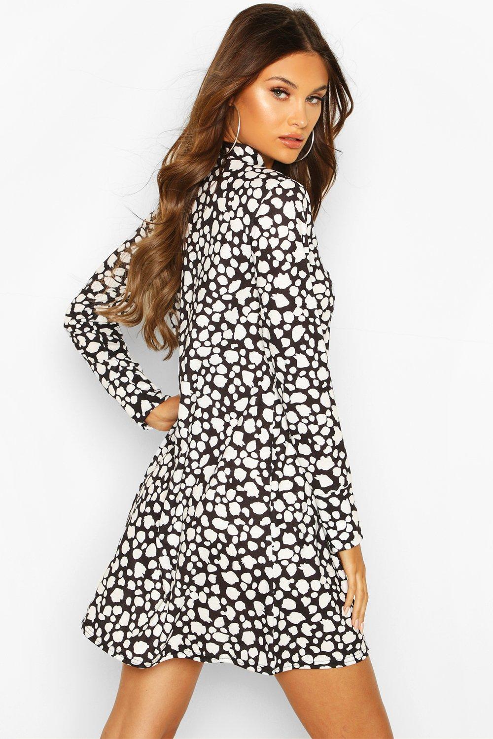 spot shift dress