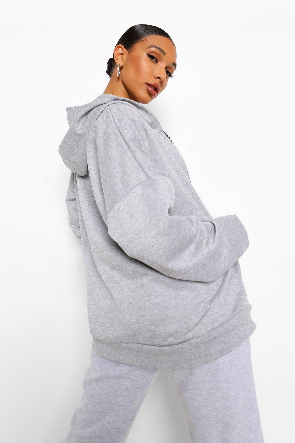 oversized zip hoodie