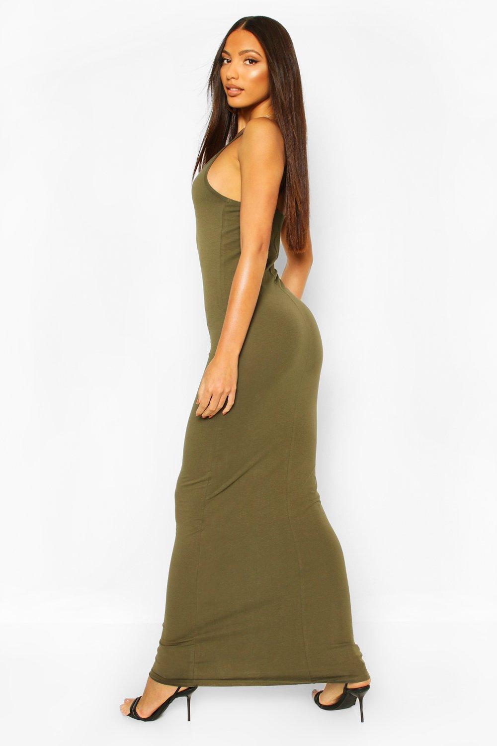 Maternity Rib Racer Neck Midi Dress