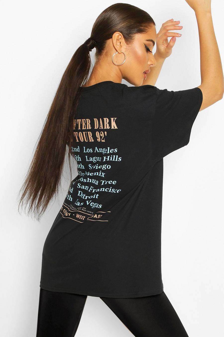 Überfärbtes Oversized T-Shirt mit Rücken-Print image number 1