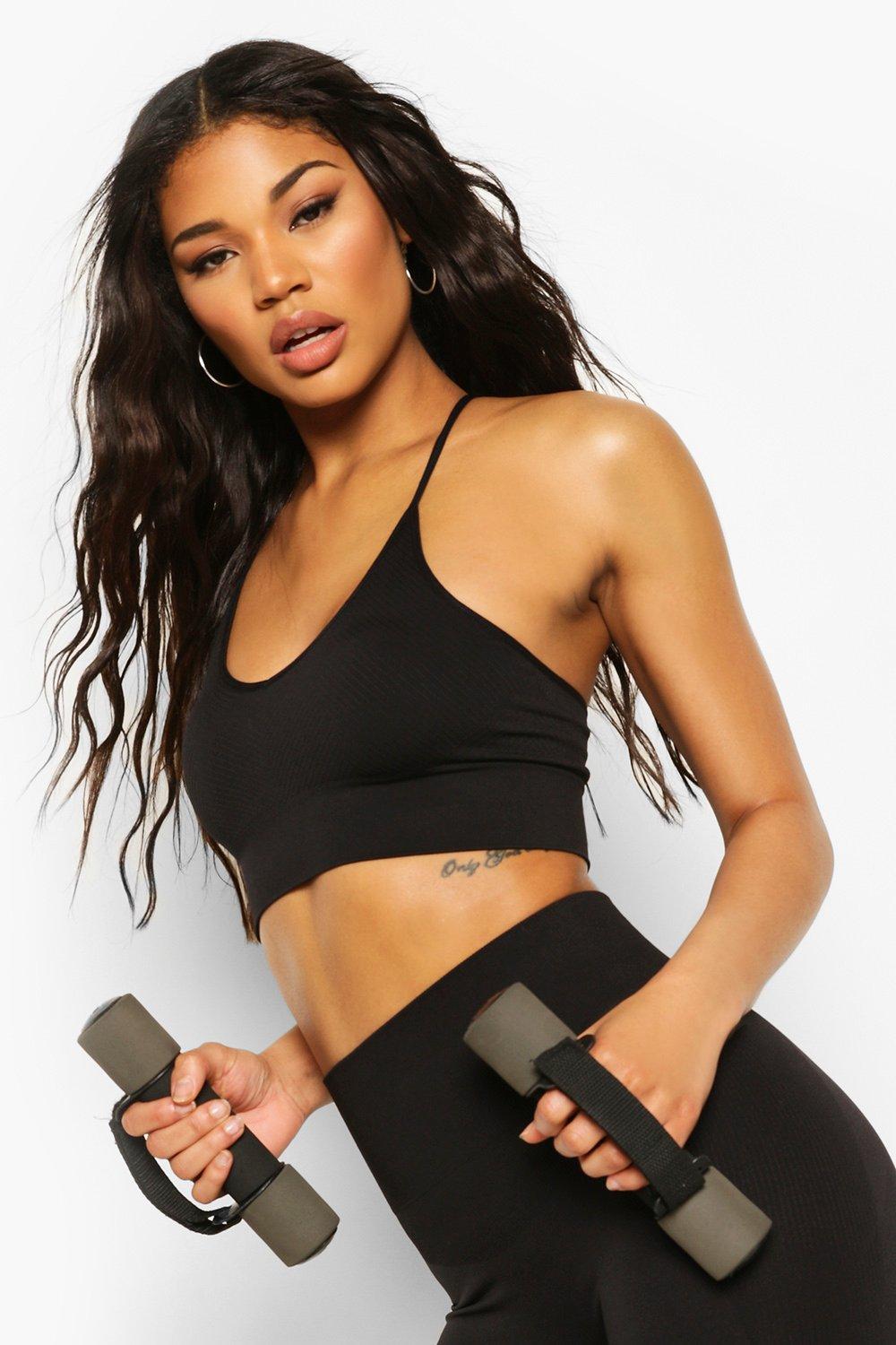 Moulded sports bra deals