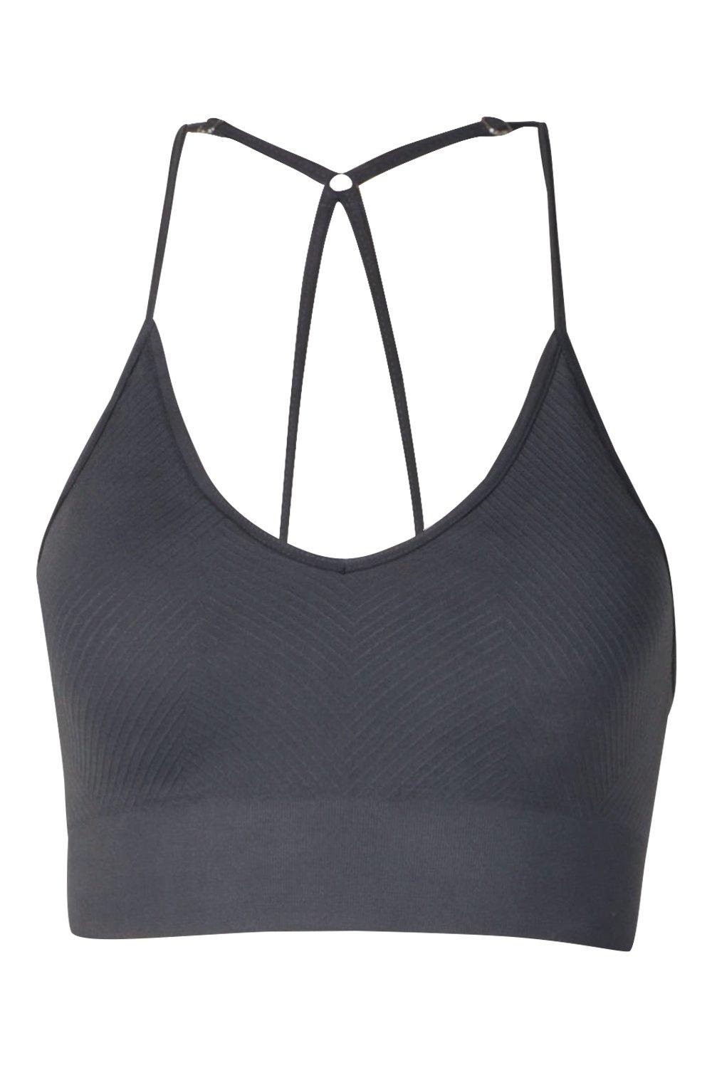 Boohoo Fit Ribbed Moulded Sports Bra. #boohoo #activewear