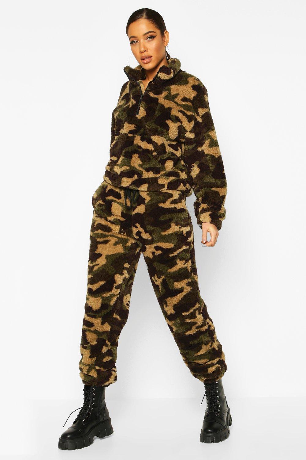 Camo Borg Fleece Joggers