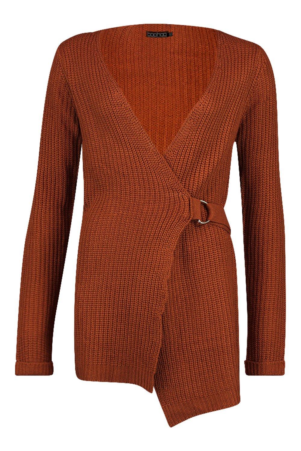 boohoo belted cardigan
