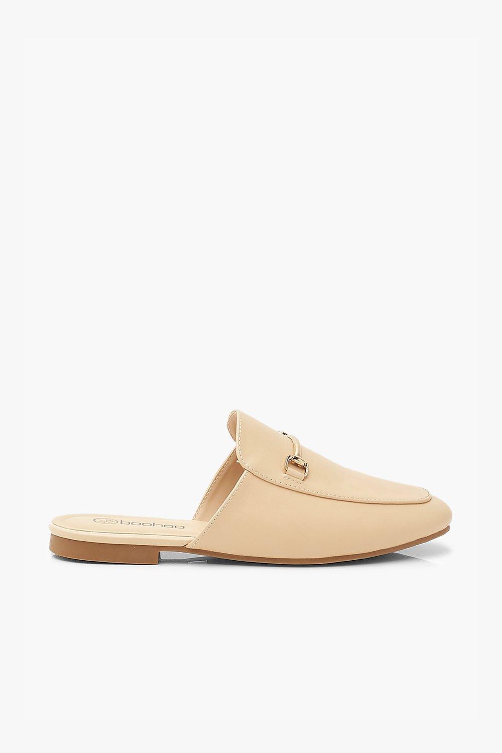 cream mule loafers