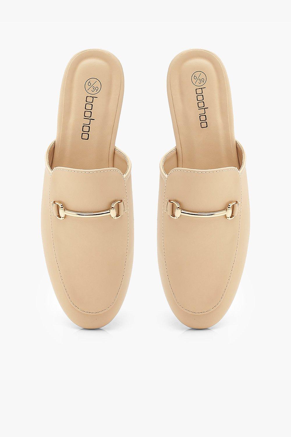 cream mule loafers