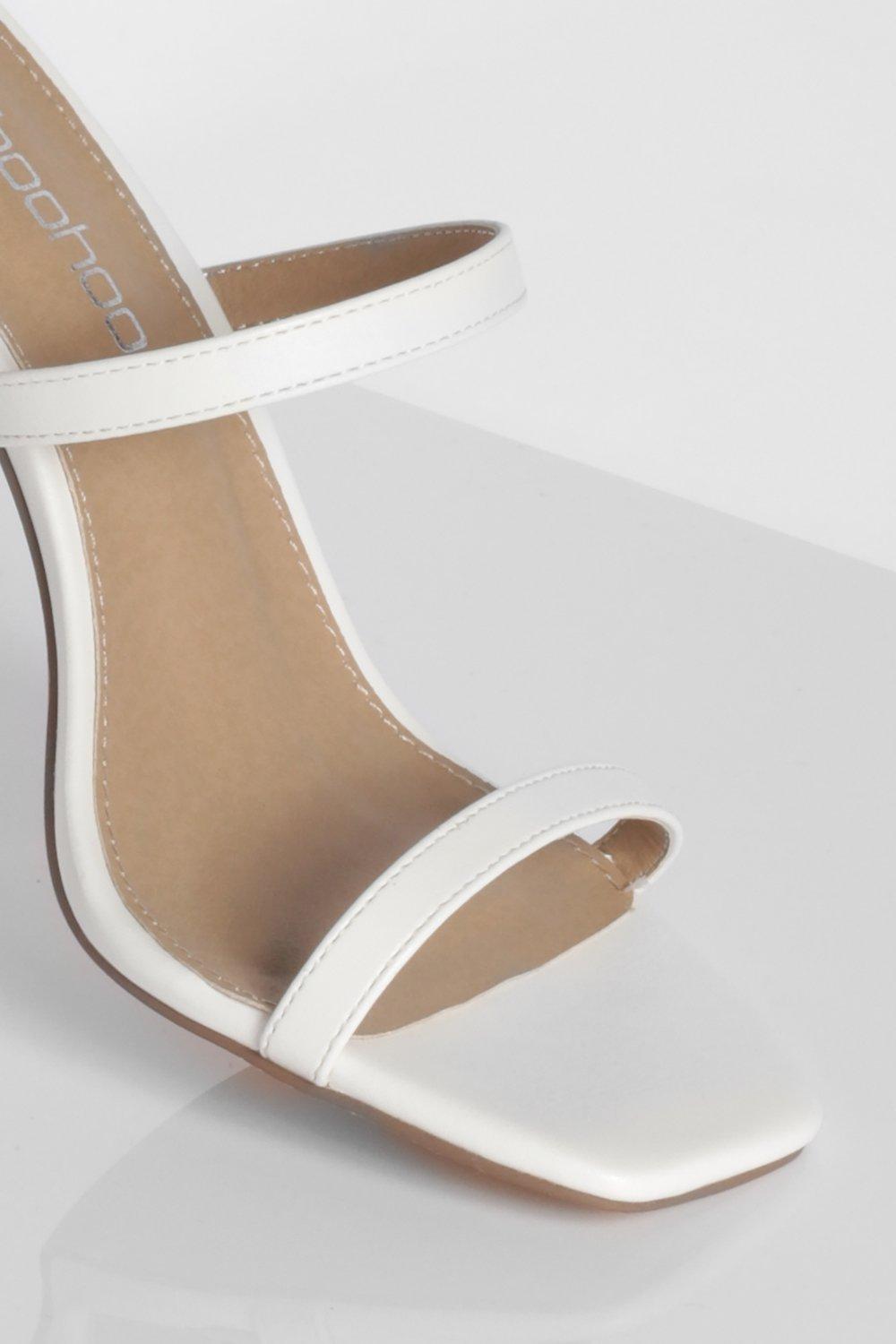 White strap clearance mules