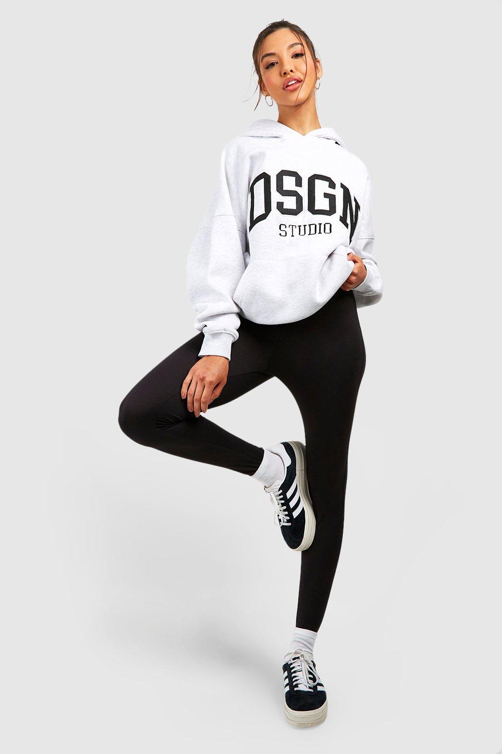 ONLY PLAY Black High Waist Jersey Logo Leggings