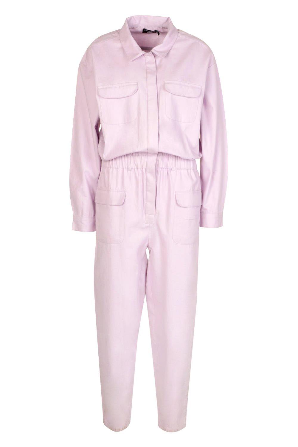 Boohoo pink boiler store suit