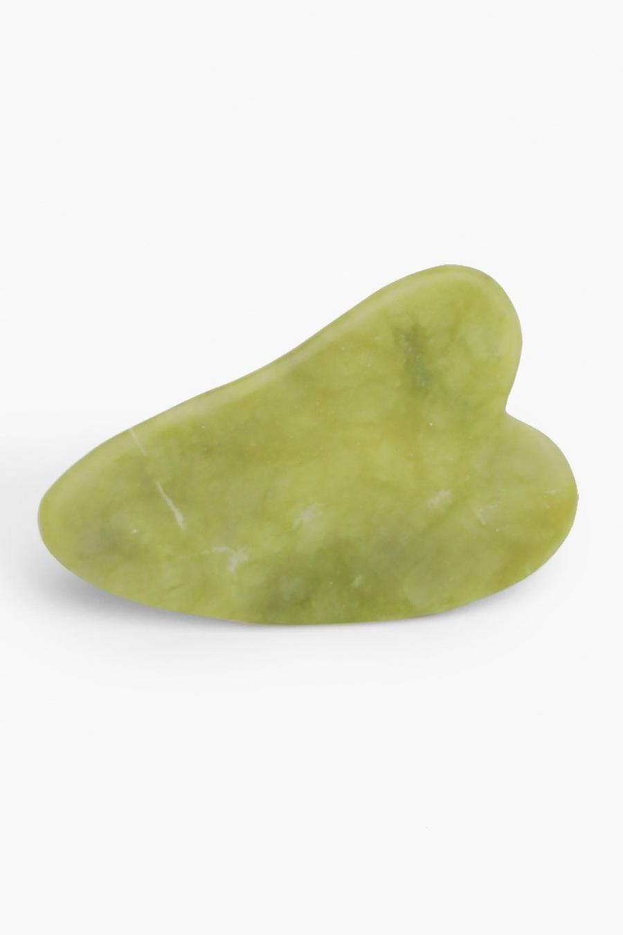 Green Gua Sha-sten för ansiktsmassage image number 1