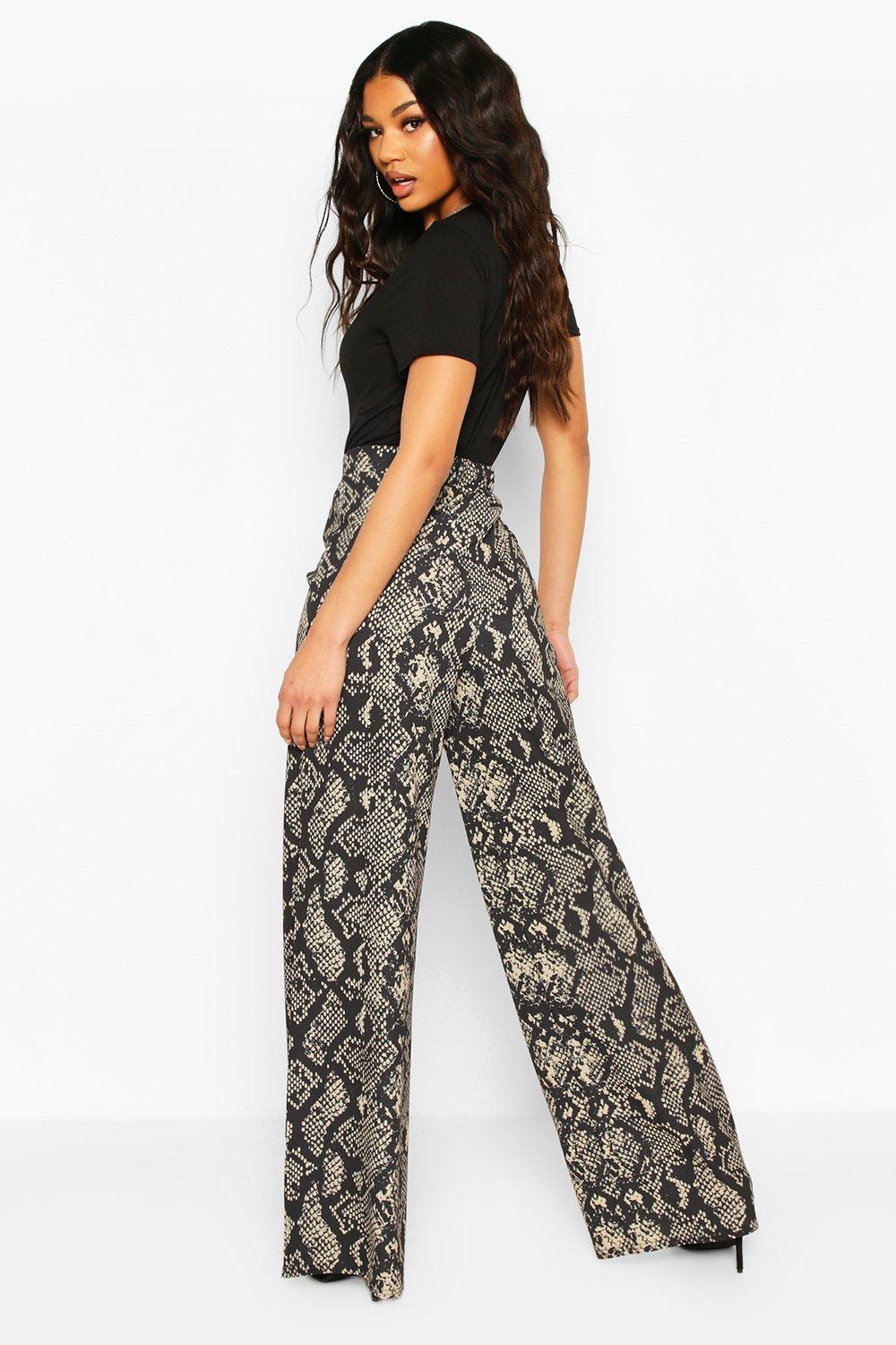 Pantalon femme imprimé discount serpent