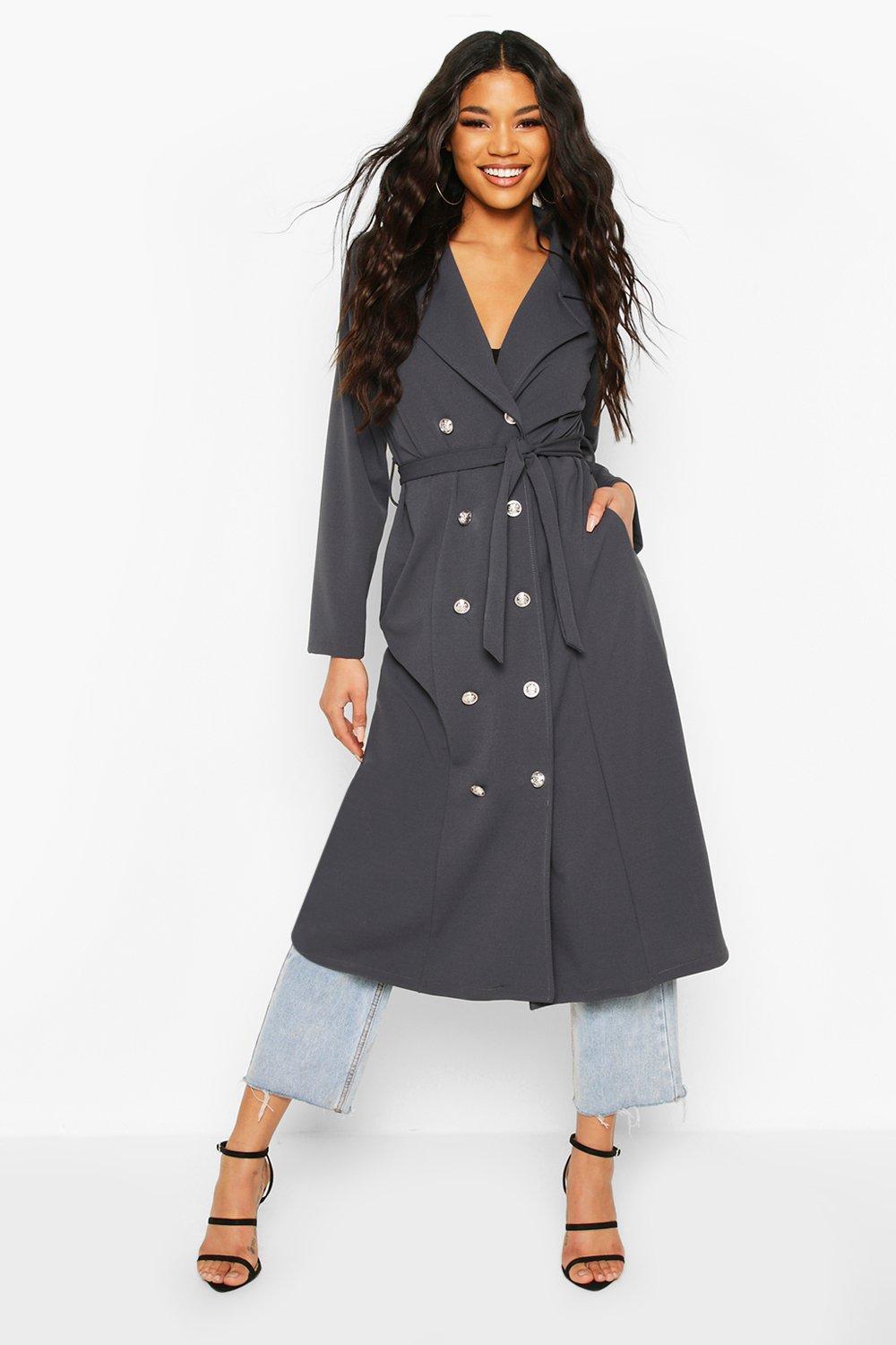 Double breasted duster on sale coat