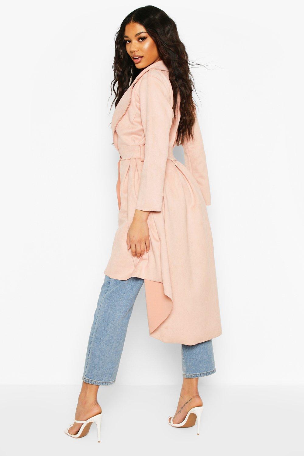 Faux suede outlet duster