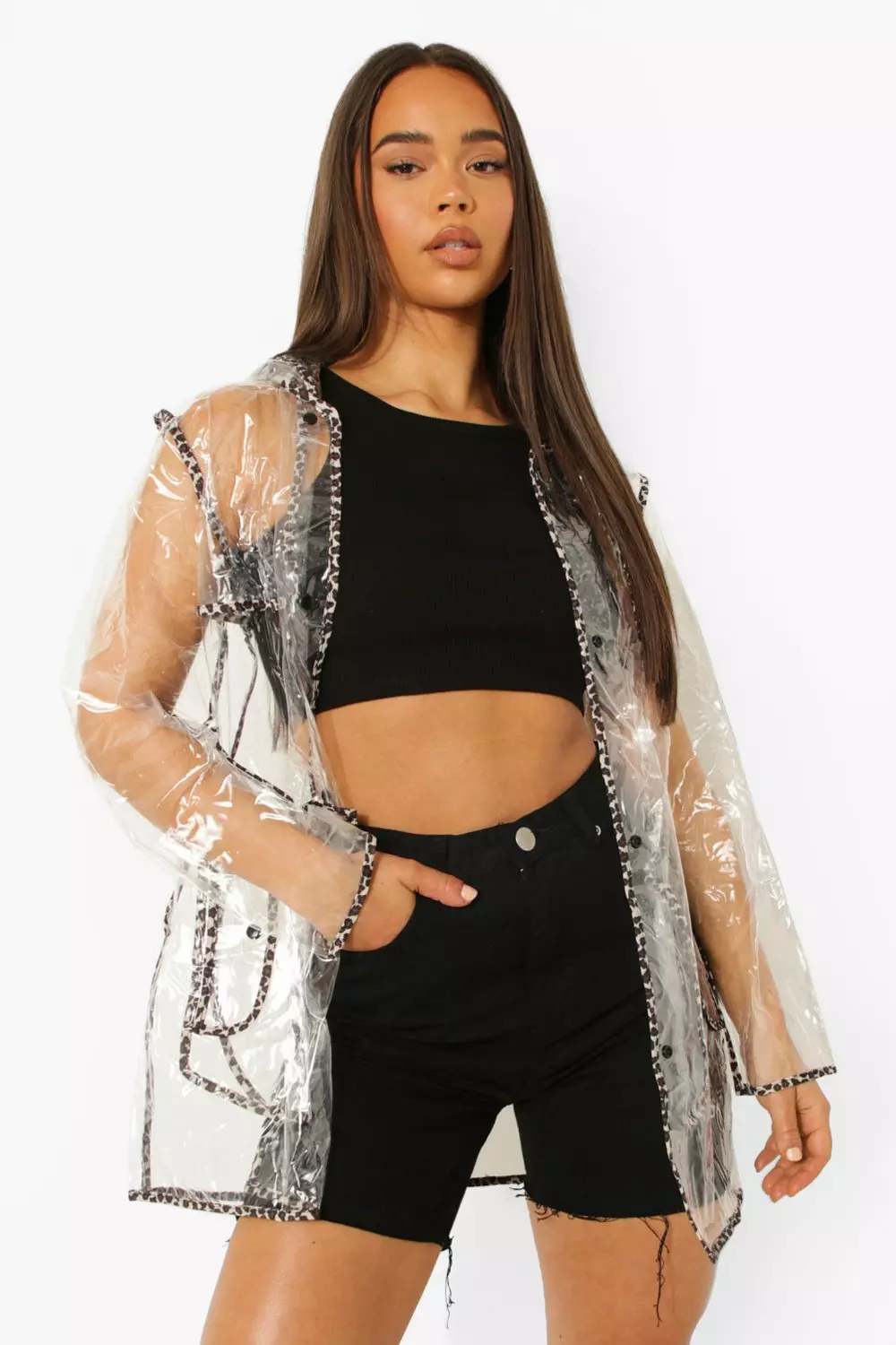 Clear 2024 raincoat boohoo