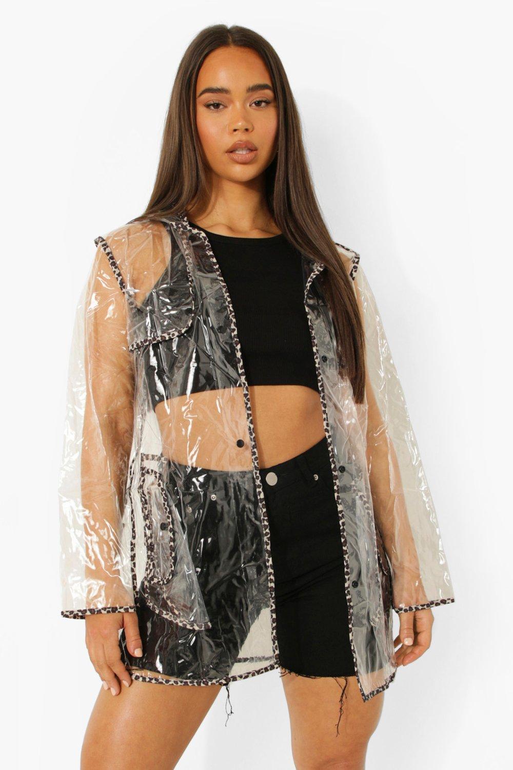 Boohoo on sale rain mac