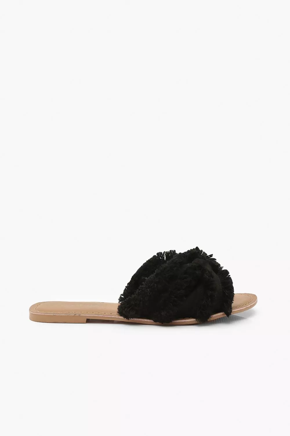 Black Canvas Tassel Detail Sliders alternative image