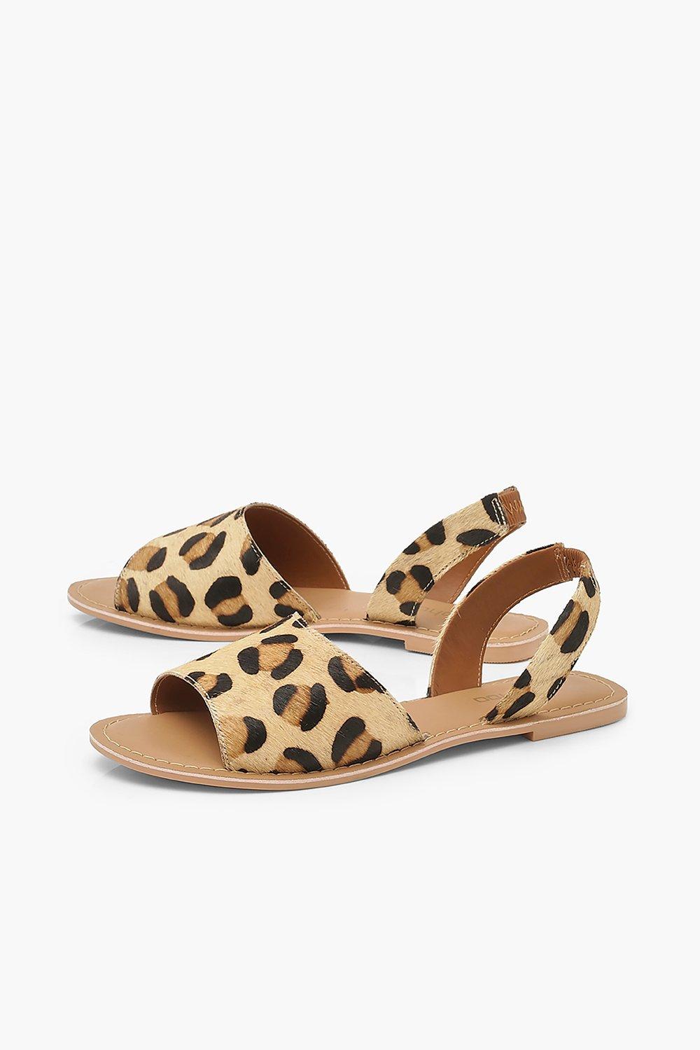 leopard print sandals