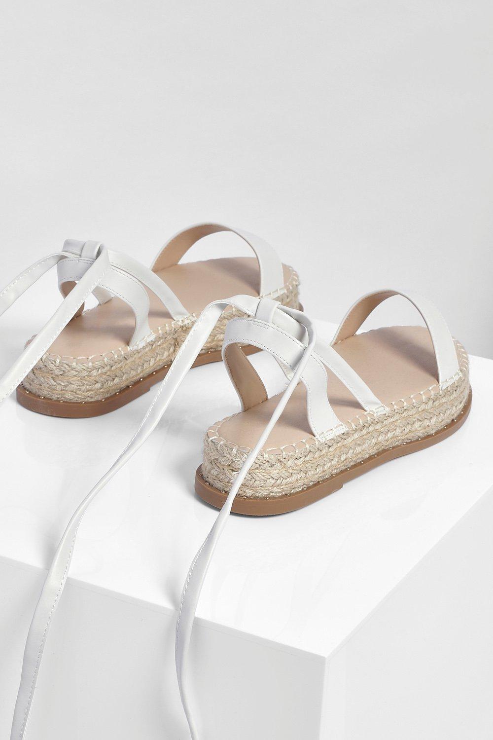 Wrap strap 2025 espadrille flatforms