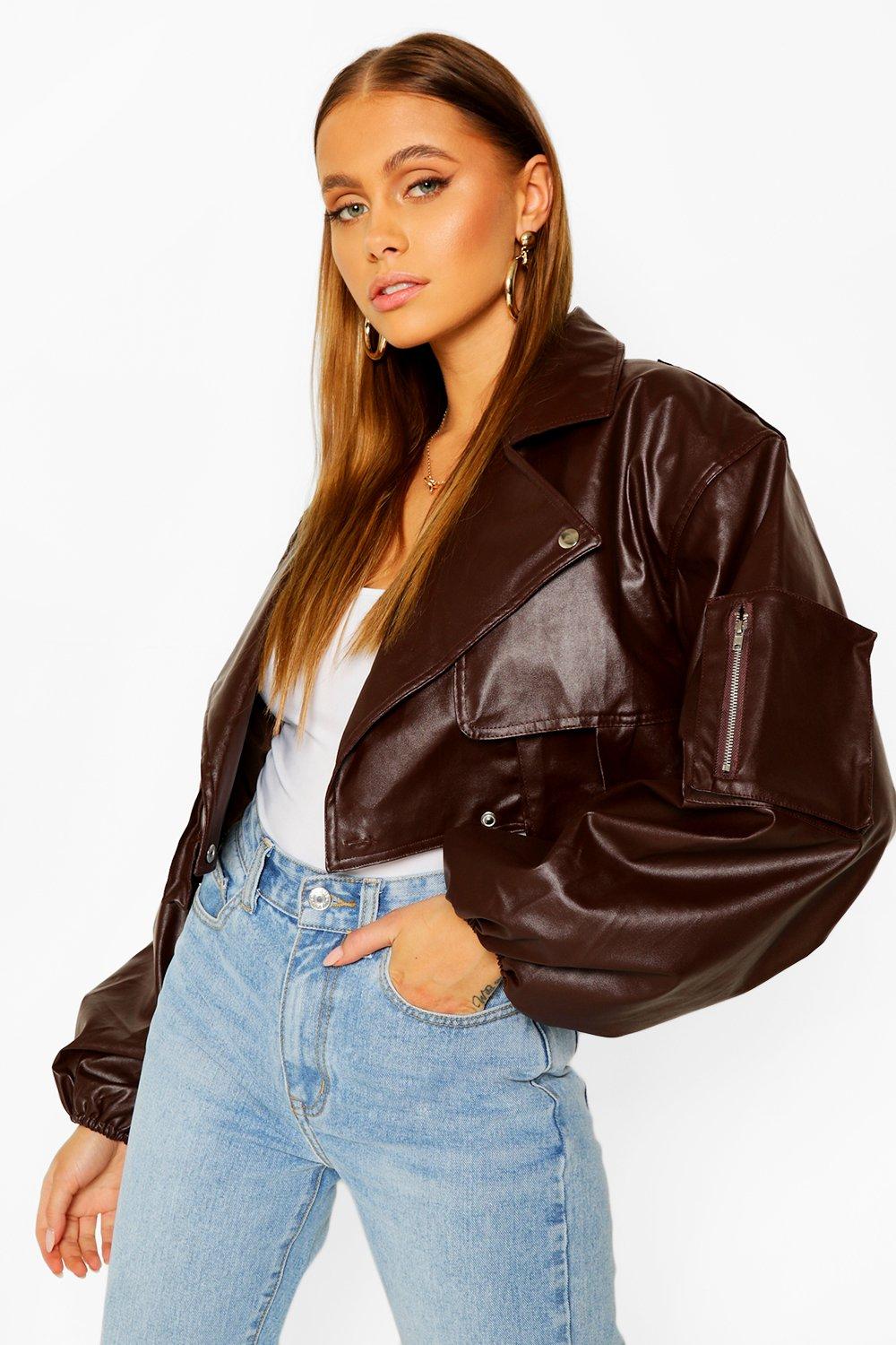 boohoo cropped jacket