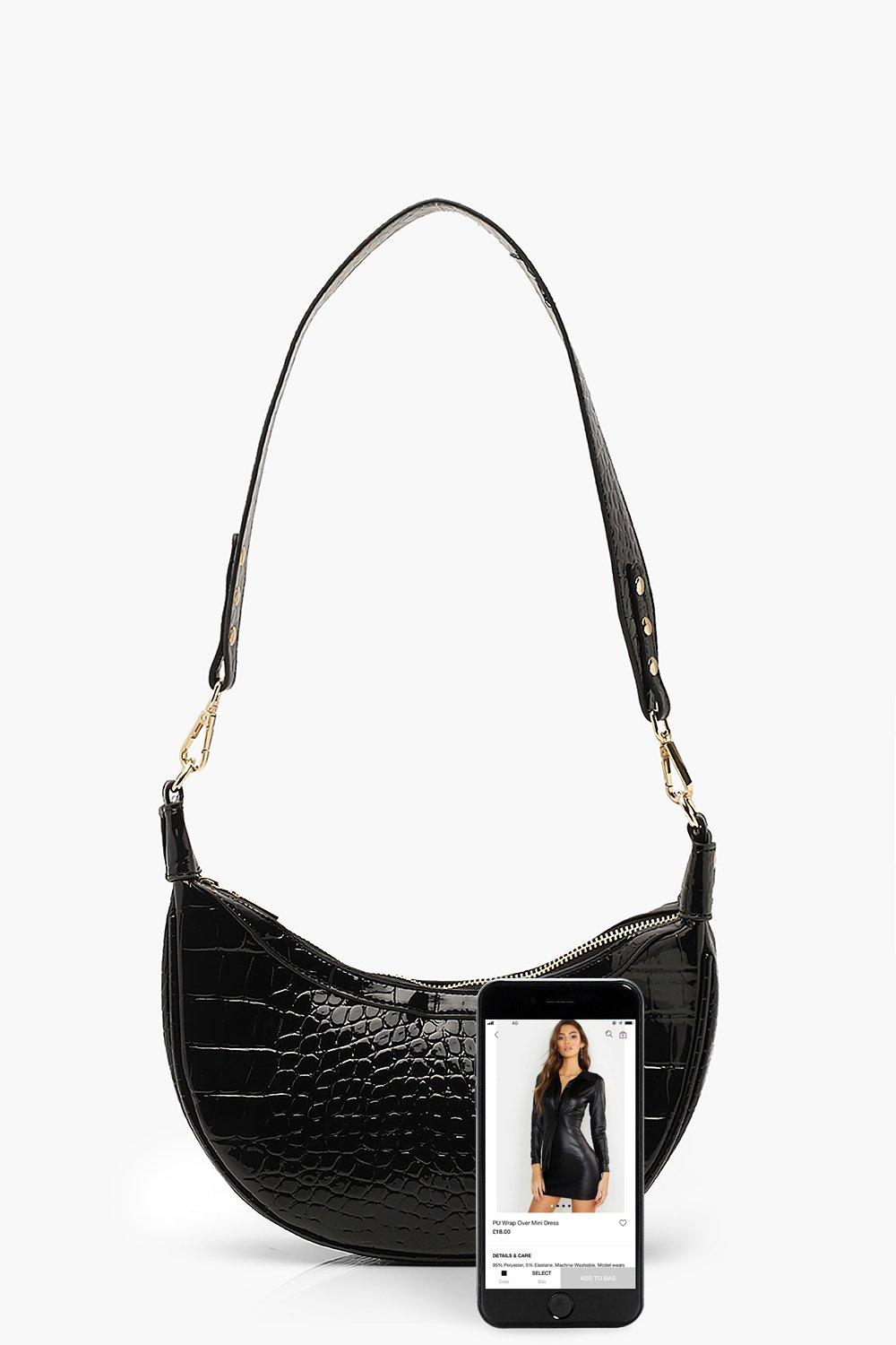 black underarm bag