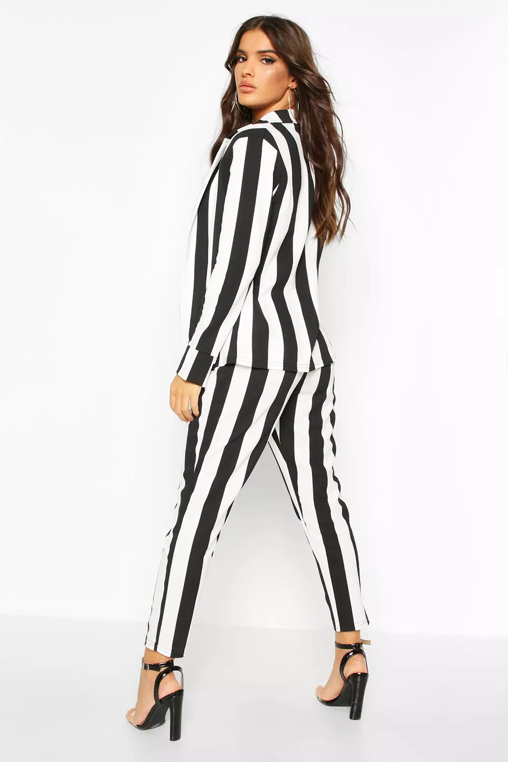 Striped pants deals and blazer