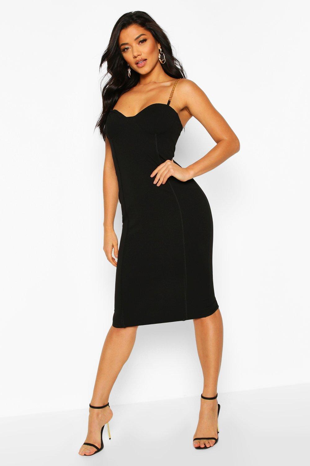 boohoo chain dress