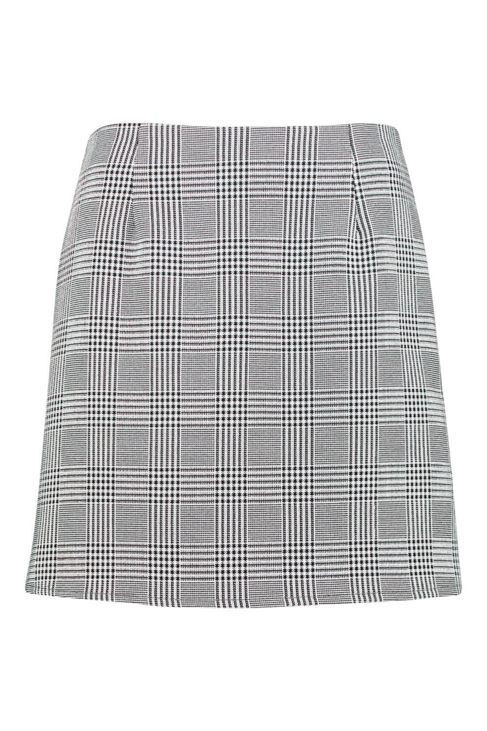 grey a line mini skirt