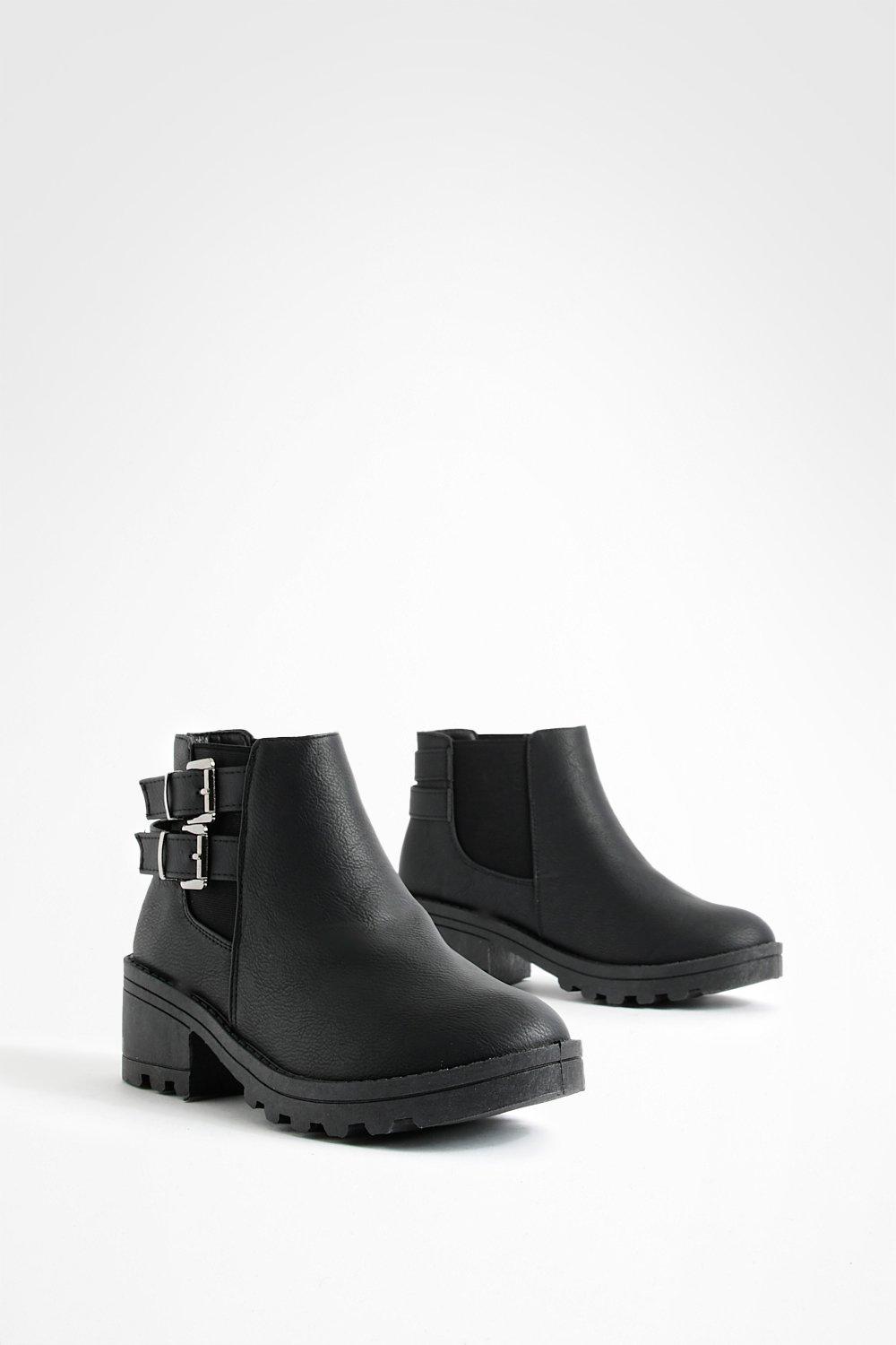 Boohoo chunky heel outlet chelsea boot