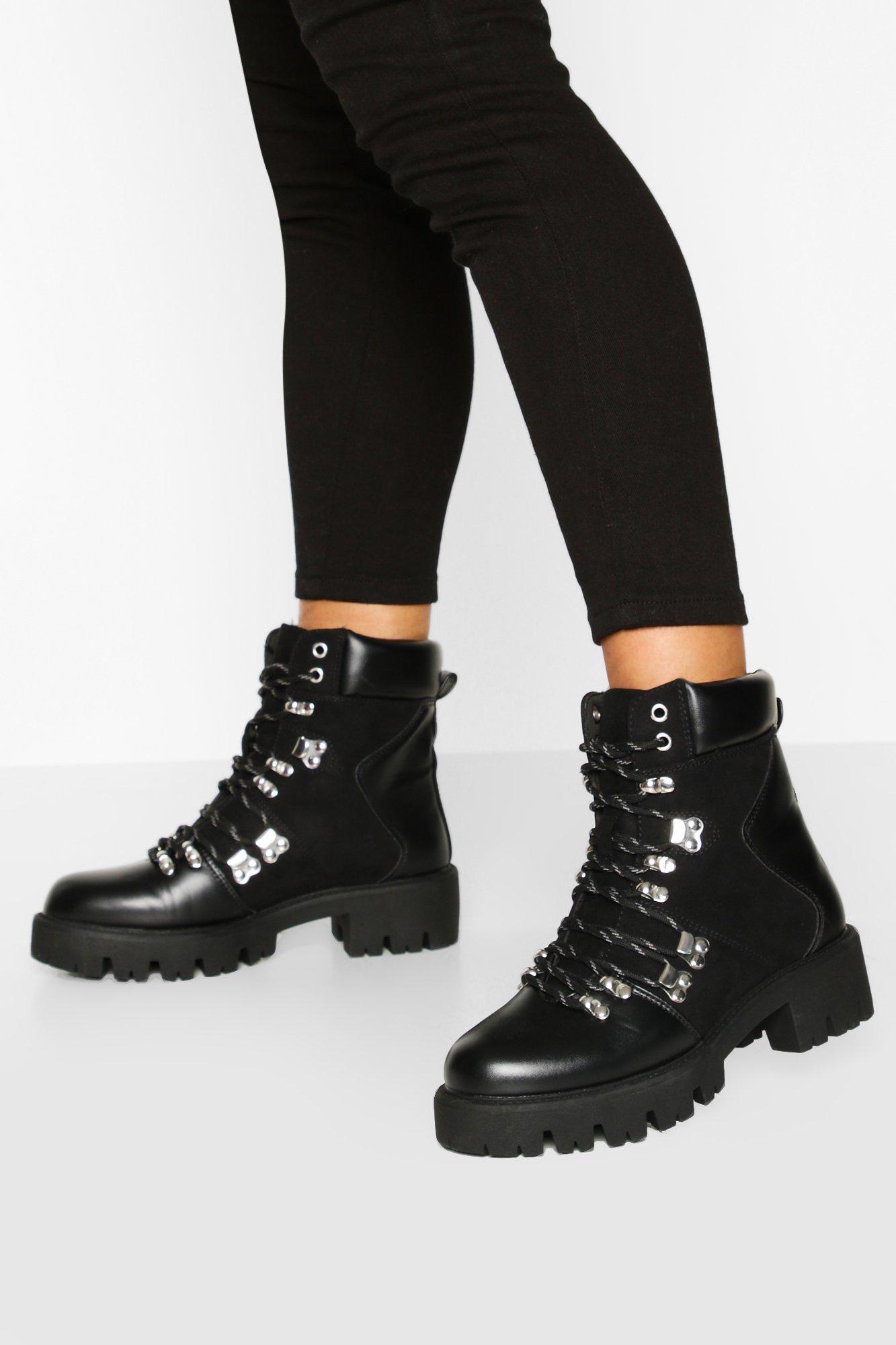 boohoo combat boots