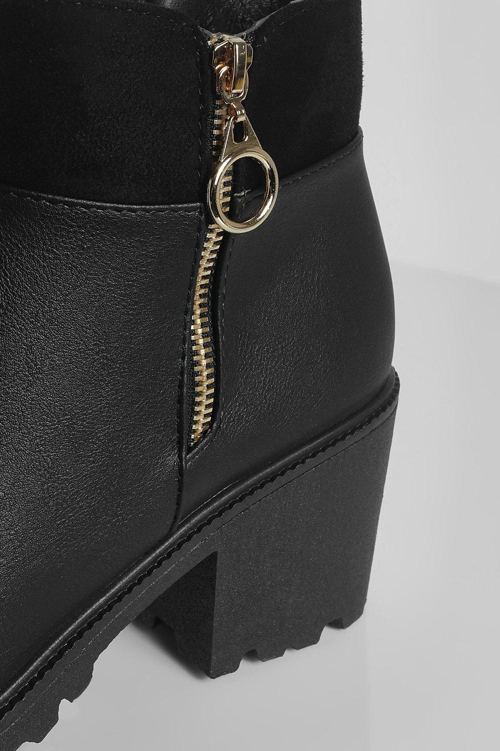 Chelsea69様　おまとめ O Ring Zip Side Block Heel Chelsea Boots | boohoo