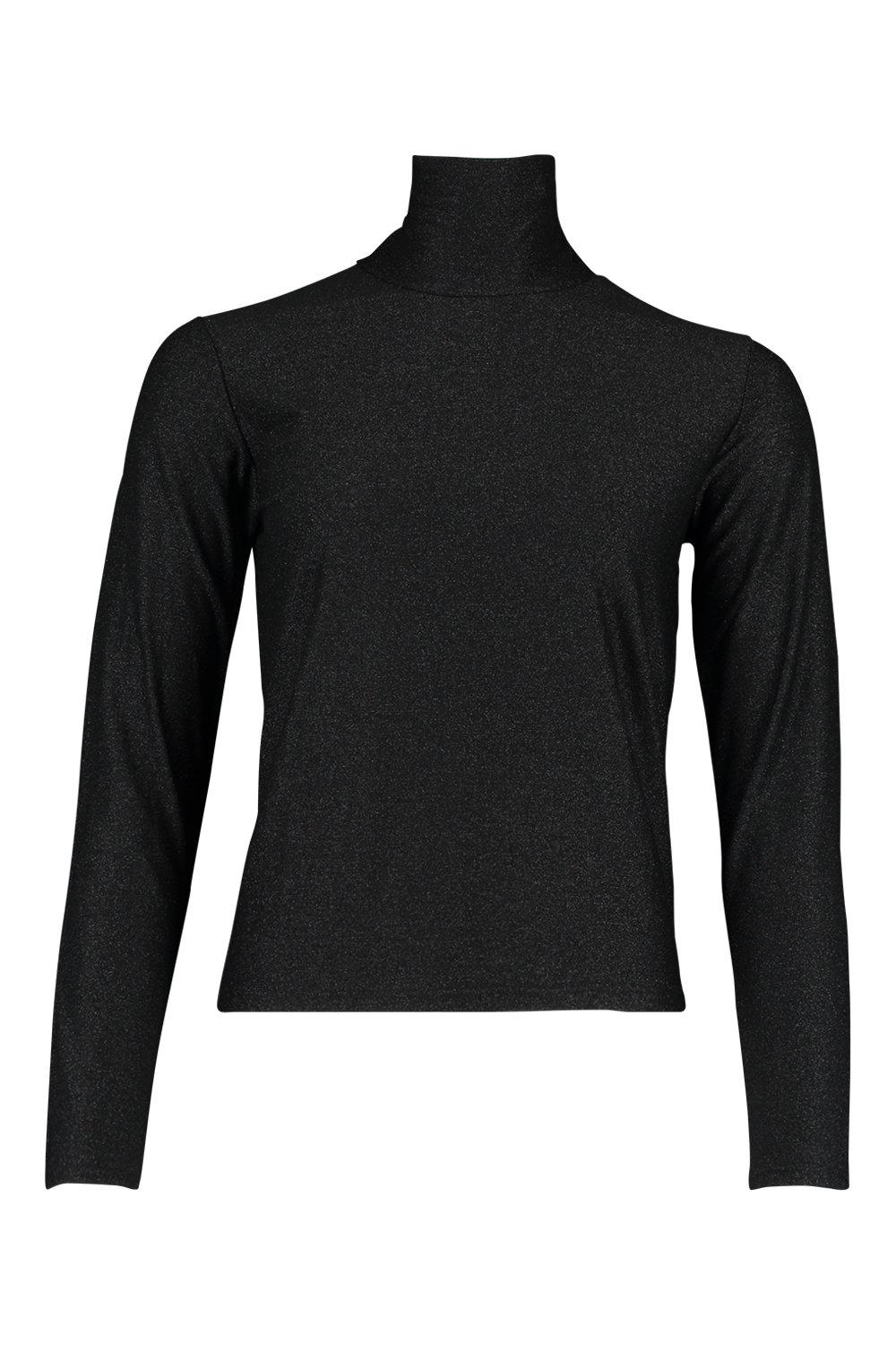 Metallic polo neck hotsell