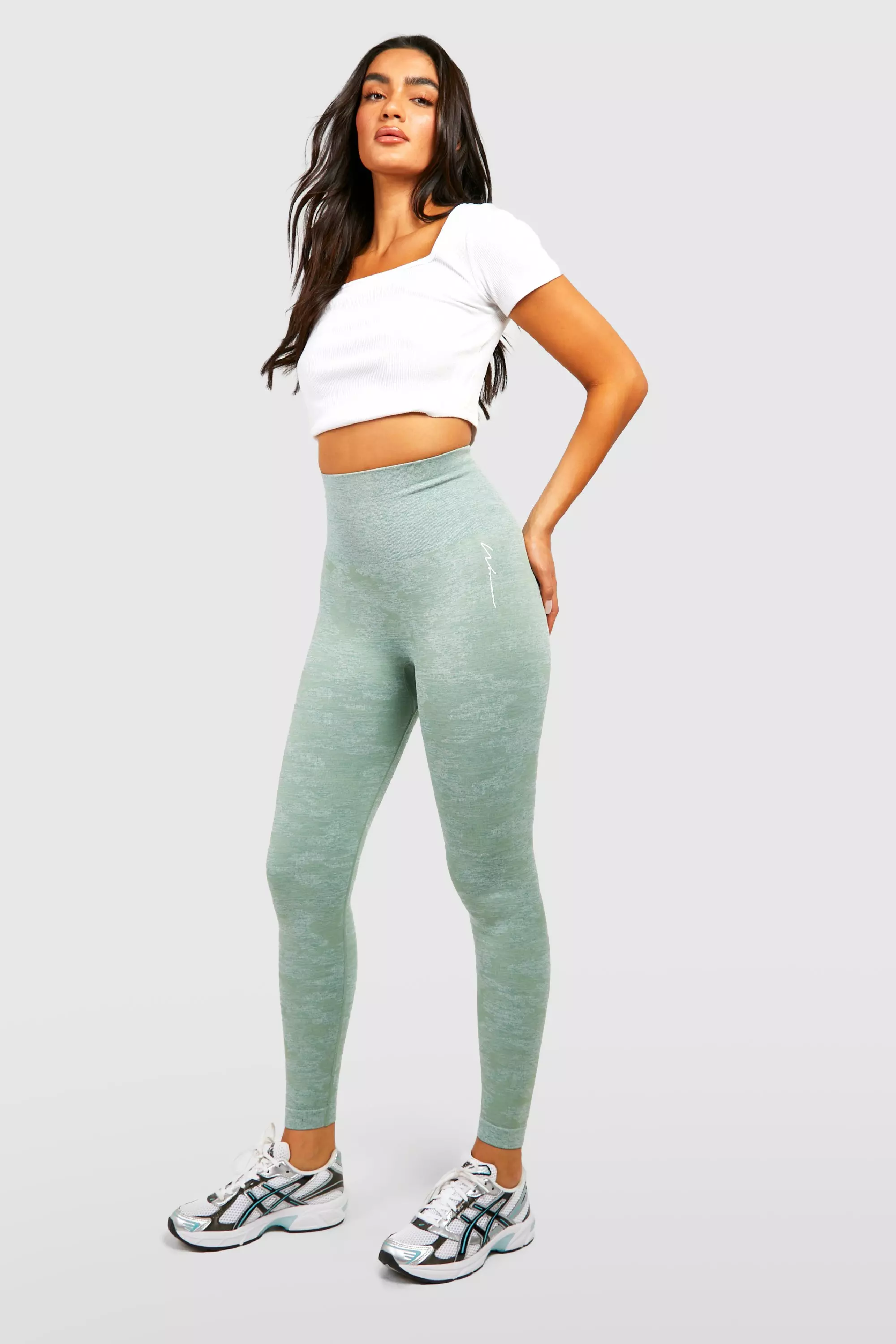 Light Green Camo Leggings With