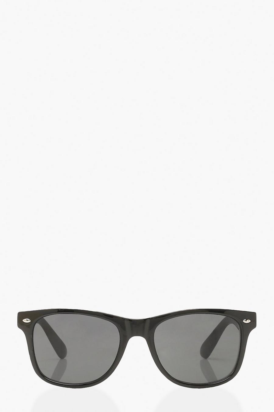 שחור משקפי שמש קלאסיים בסגנון ווייפרר image number 1
