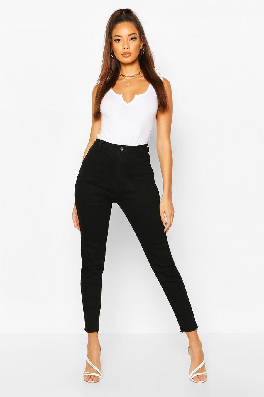 Black Power Stretch High Rise Disco Jeggings image number 1